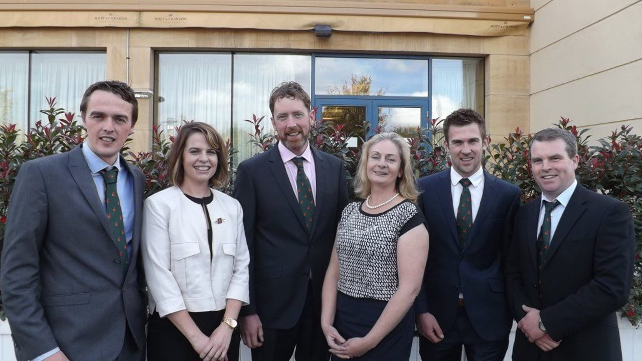 2016 Nuffield scholars. L-R: Ray Hunt, Roberta McDonald, Tom Dinneen, Ailbhe Gerrard, Peter Farrell and John Joyce 
