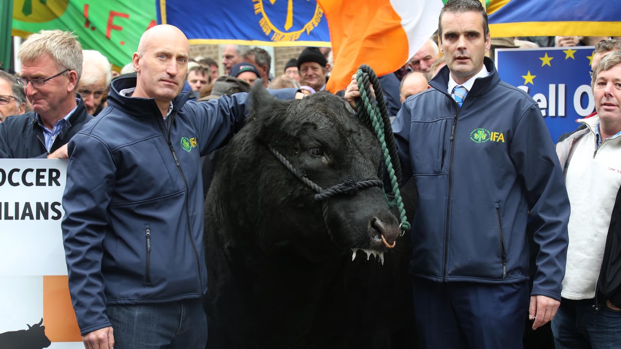 IFA livestock chairman Angus Woods and IFA president Joe Healy