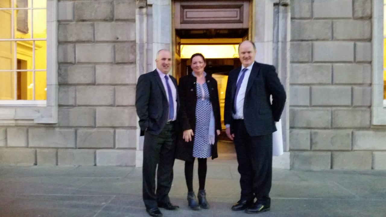 Brian and Norma Rohan, founders of Embrace FARM, with Peter Gohery, Embrace FARM director and organiser of the farm accident survivors' conference
