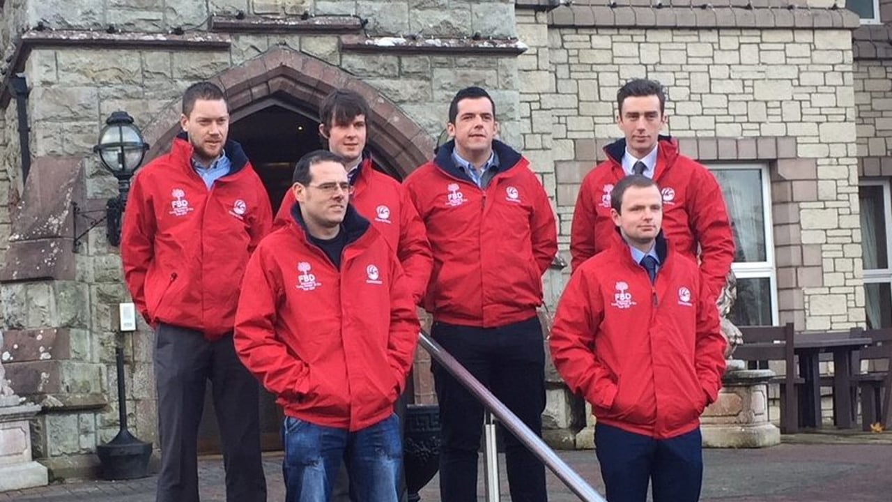 Back row L-R: Martin Cole; Dara Barron; John Sexton; PJ O’Keeffe. Front: row: James Green; and Simon Cantwell