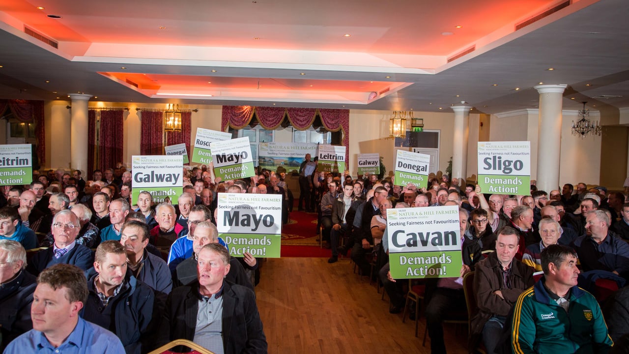 Irish Natura and Hill Farmers Association (INHFA) national rally in the Sligo Southern Hotel, Sligo.
Image source: James Connolly