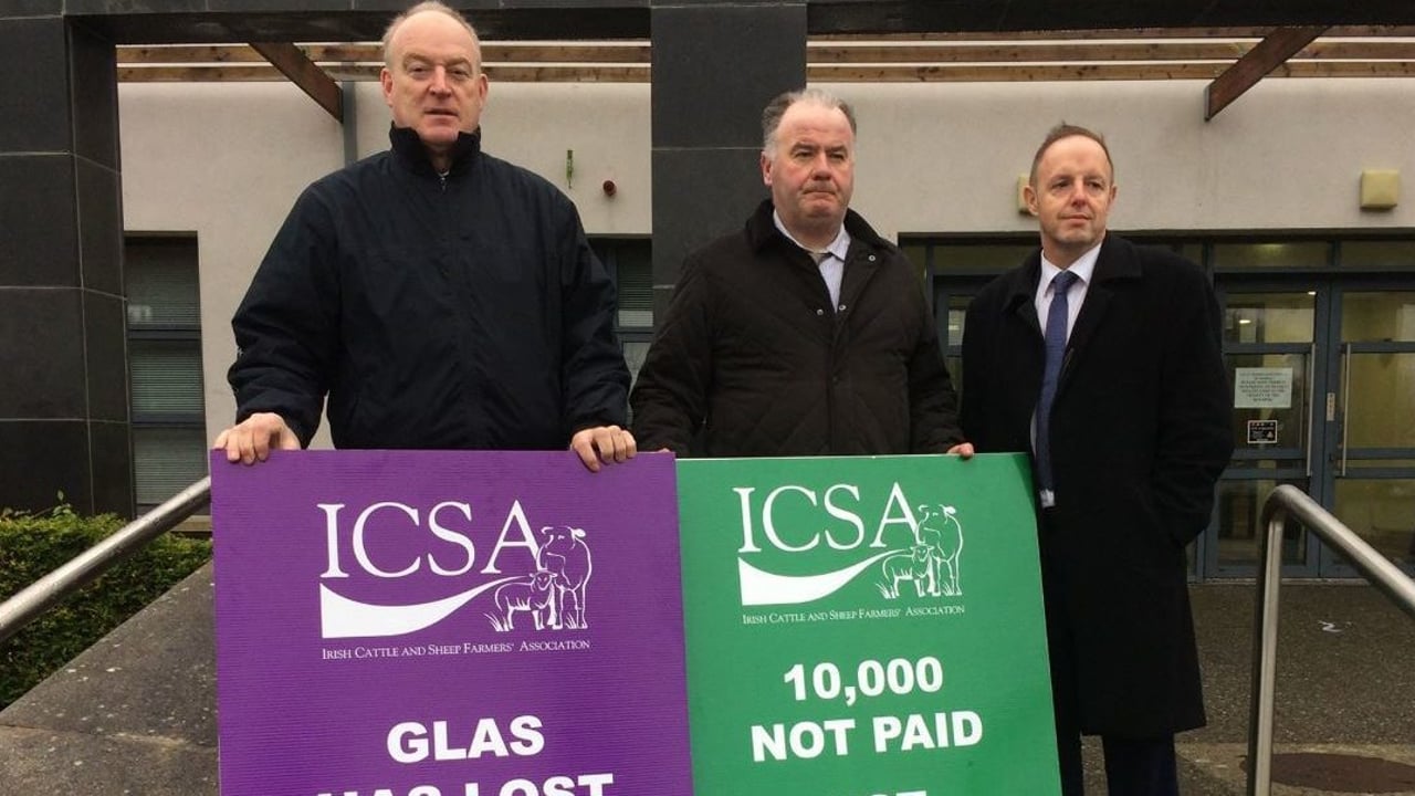 L-R: Patrick Kent, ICSA president; Seamus Sherlock, ICSA rural development chairman; and Eddie Punch, ICSA general secretary