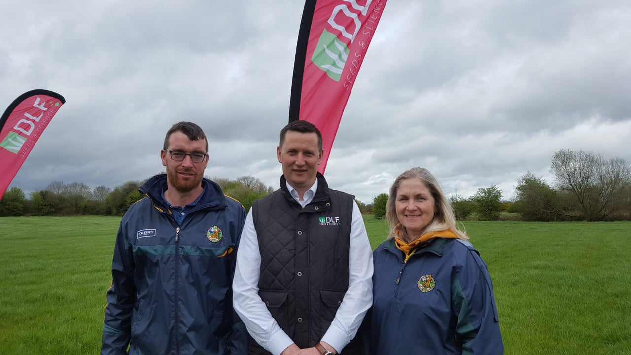 Dan and Bernie O'Sullivan with DLF's John Enright
