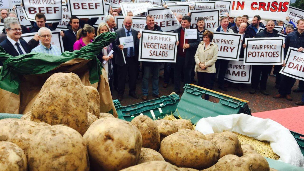 The 2015 farm protest at Stormont