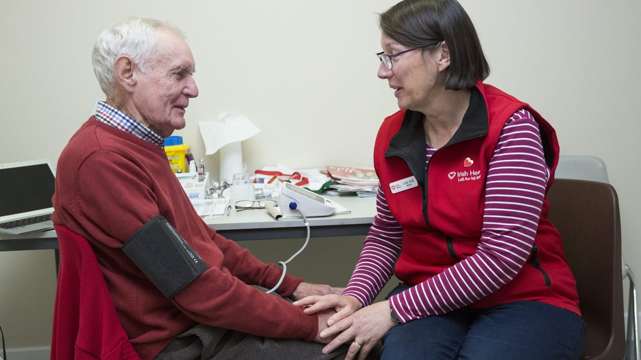 Dairy farmer Eoin O' sullivan, Belvedere, Conna and Linda Kidd,Irish Heart Foundation nurse.