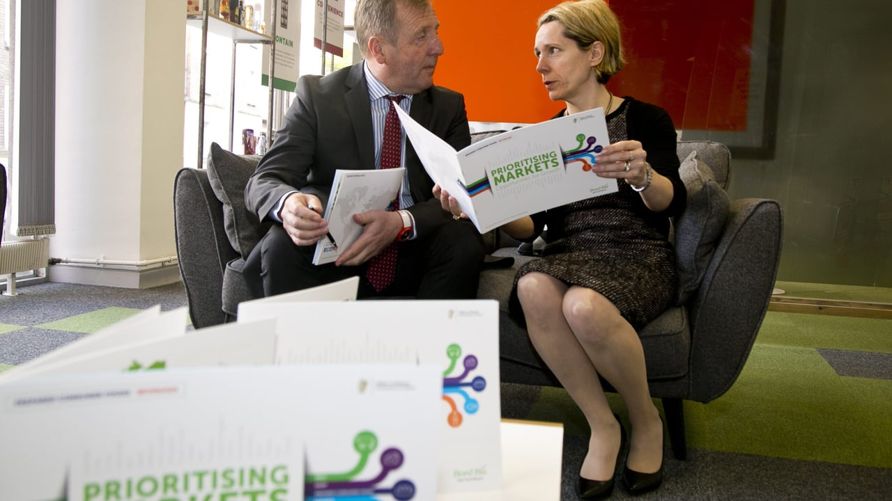 Minister for Agriculture Michael Creed and Bord Bia CEO Tara McCarthy