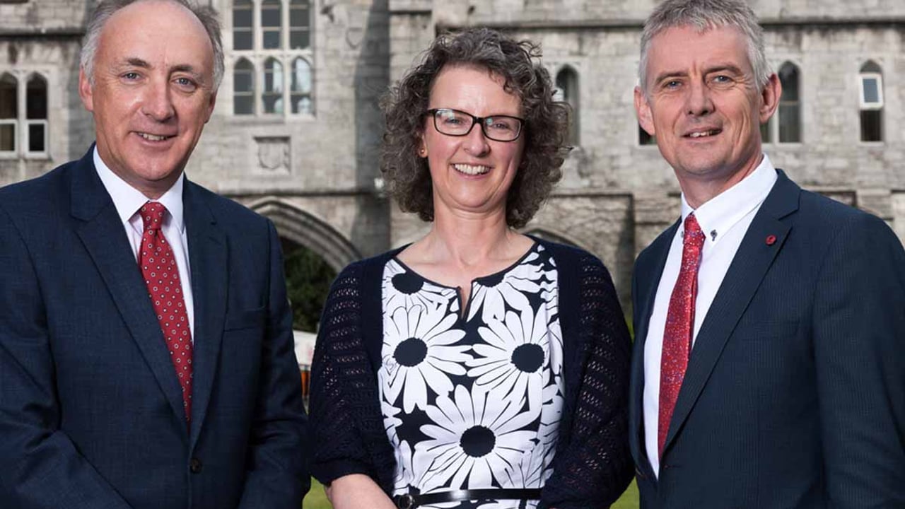 L-R: Ray Bowe, head of Food Safety, Musgrave; Maeve Henchion, head of department, Agri Food Buisness and Special Analysis,  Teagasc; and Dr. Seamus O'Reilly, senior lecturer, Cork University Buisness School, UCC. Image source: David Creedon