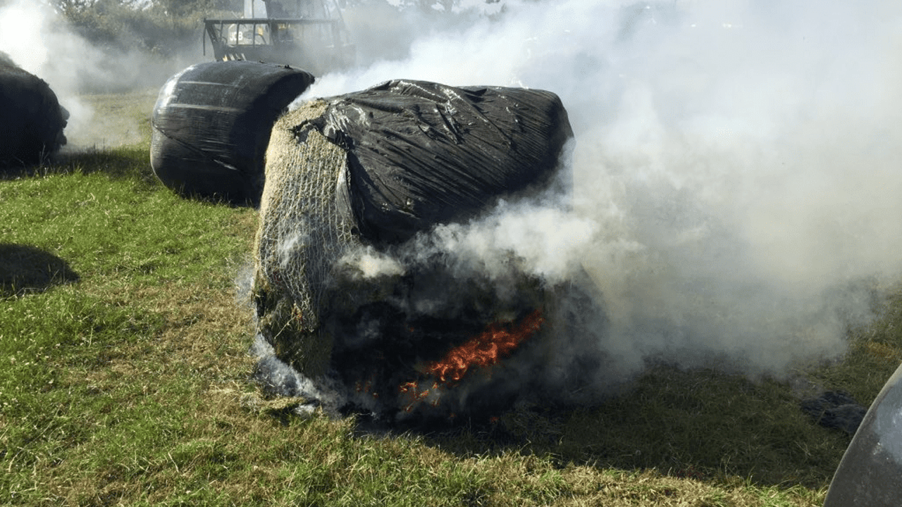 Farmer's bales go up in smoke in vandal strike