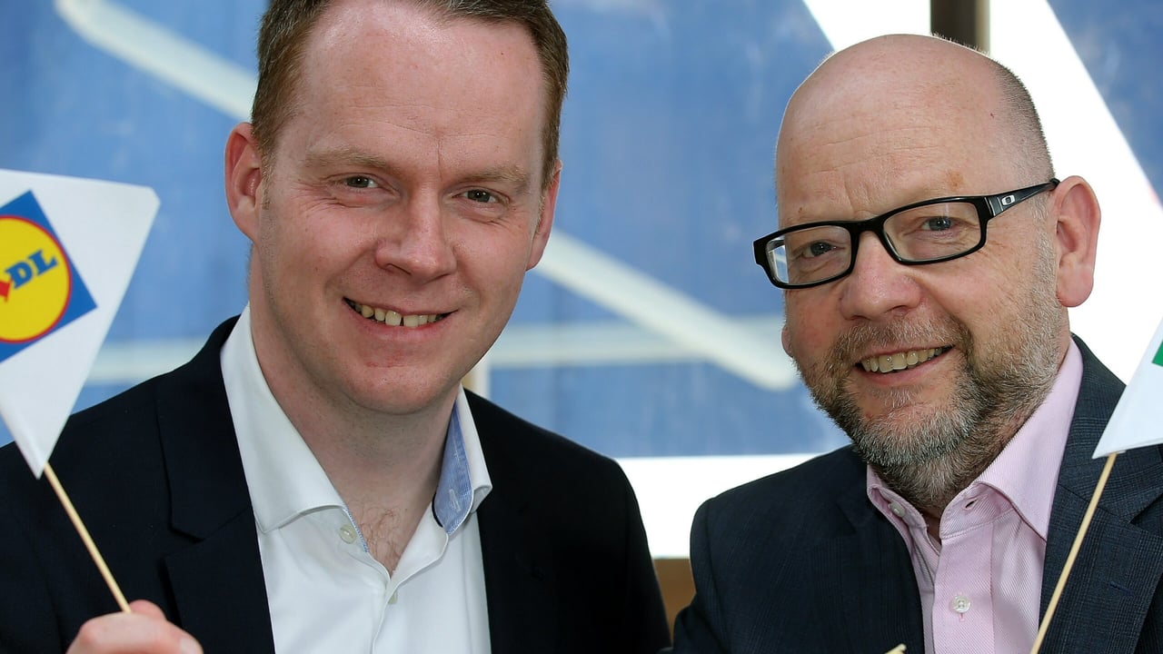 Conor Boyle, Lidl Northern Ireland director and Stephen Cameron Dale Farm group commercial director