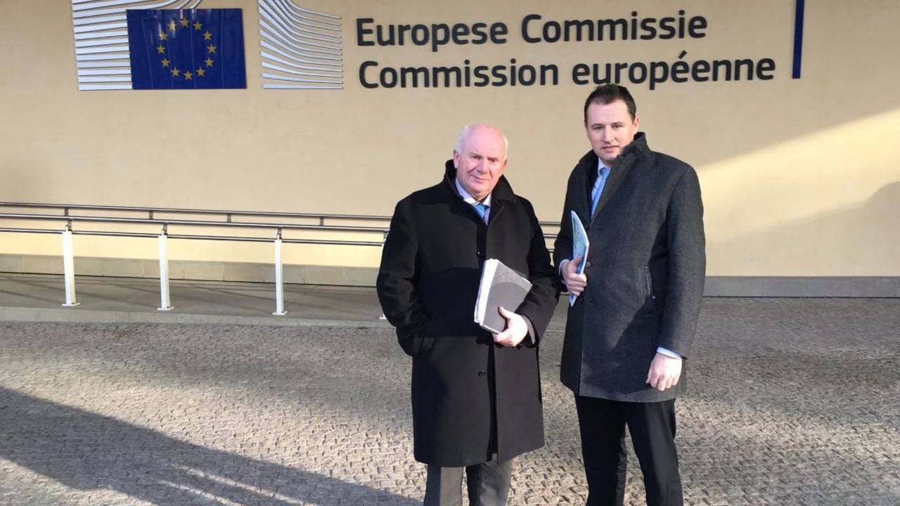 L-R: Fianna Fáil TDs Jackie Cahill; and Charlie McConalogue