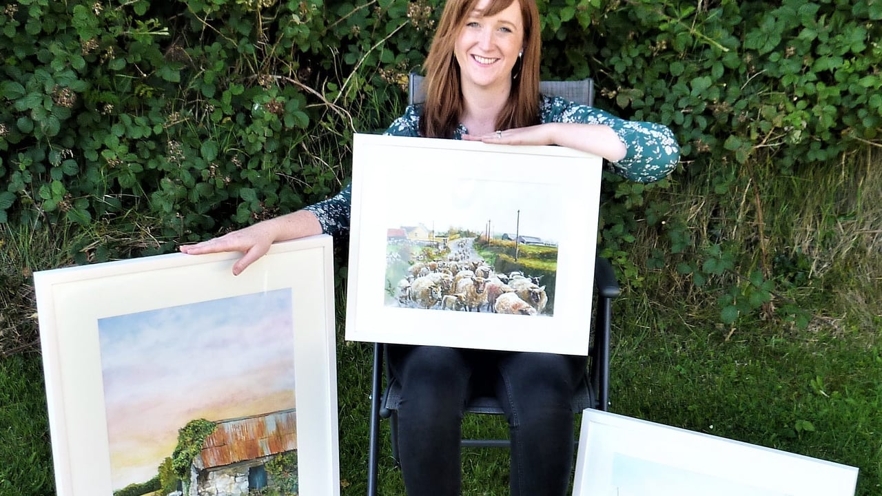 Tuam artist 'fleeces' her subjects by 'painting with wool'