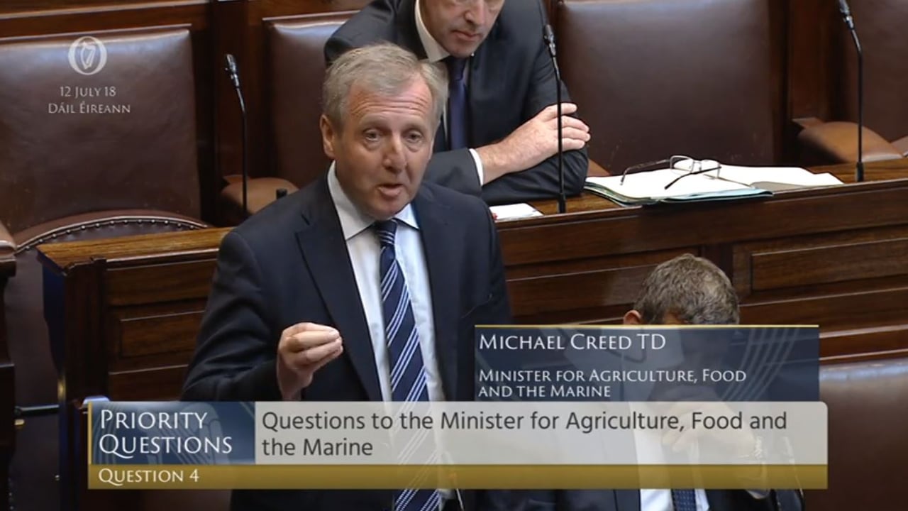 Minister for Agriculture, Food and the Marine Michael Creed