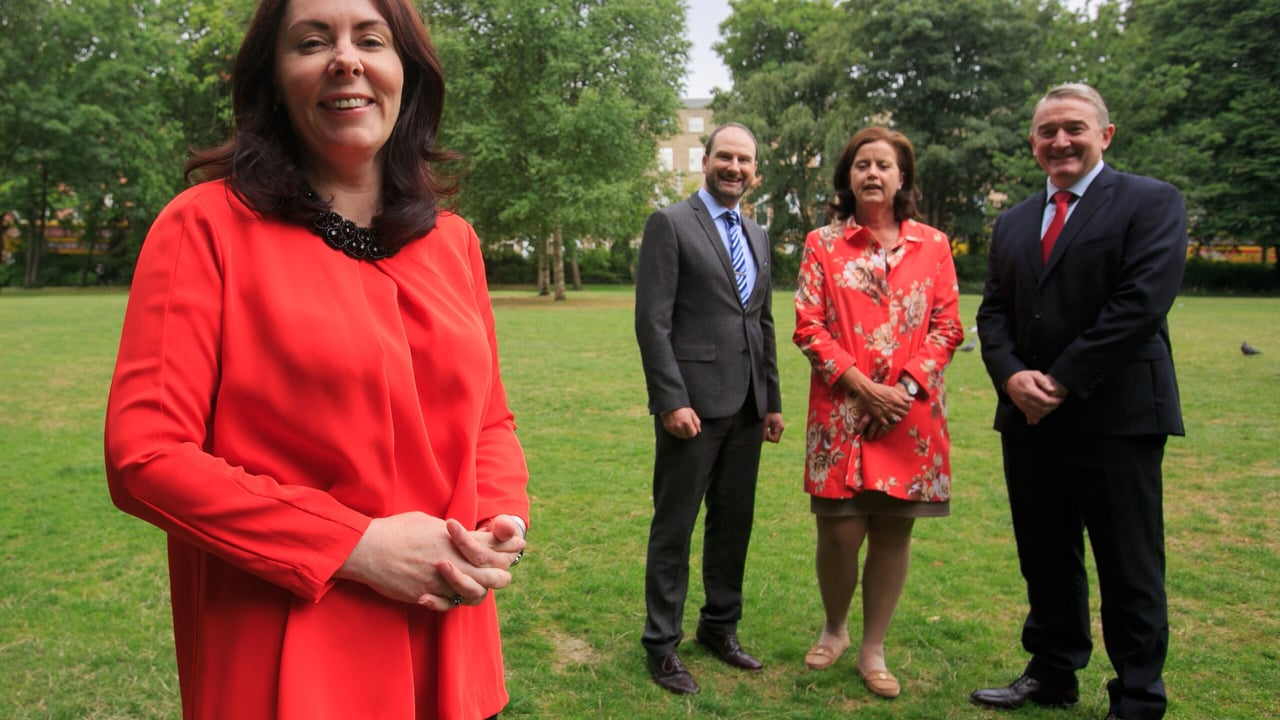 L-R: Nicola Byrne, President of the Irish Exporters Association; Derrie Dillon, President of the Agricultural Science Association (ASA); Fiona Muldoon, CEO of FBD Insurance; John Jordan, CEO of Ornua. Photo source: Finbarr O Rourke