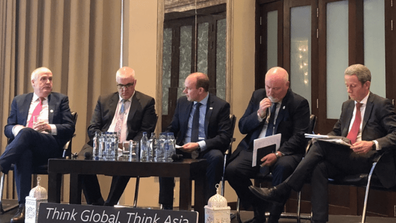 Agri-food discussion panel at today's Asia Matters Summit Meath event. Image source: Asia Matters Twitter page