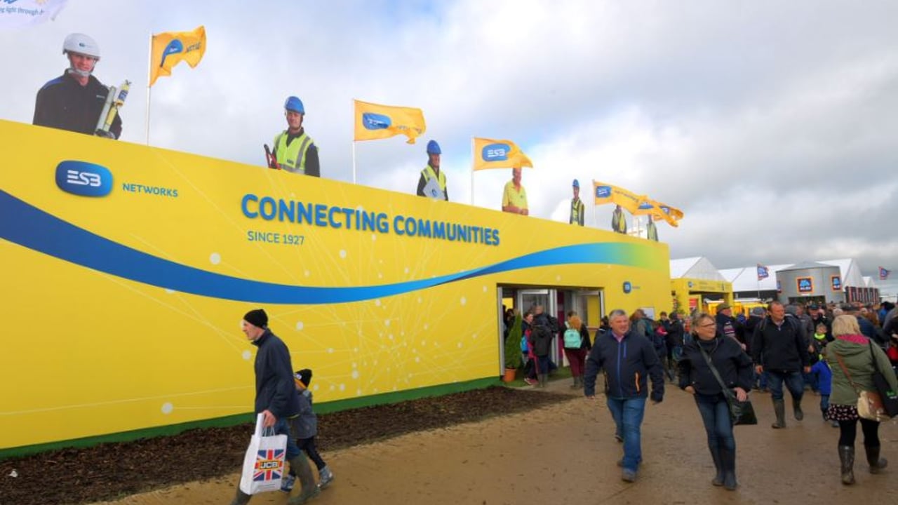 ESB closes 'Ploughing' stand to restore power to over 100,000 customers