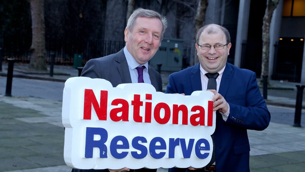 Michael Creed and national president of Macra na Feirme James Healy