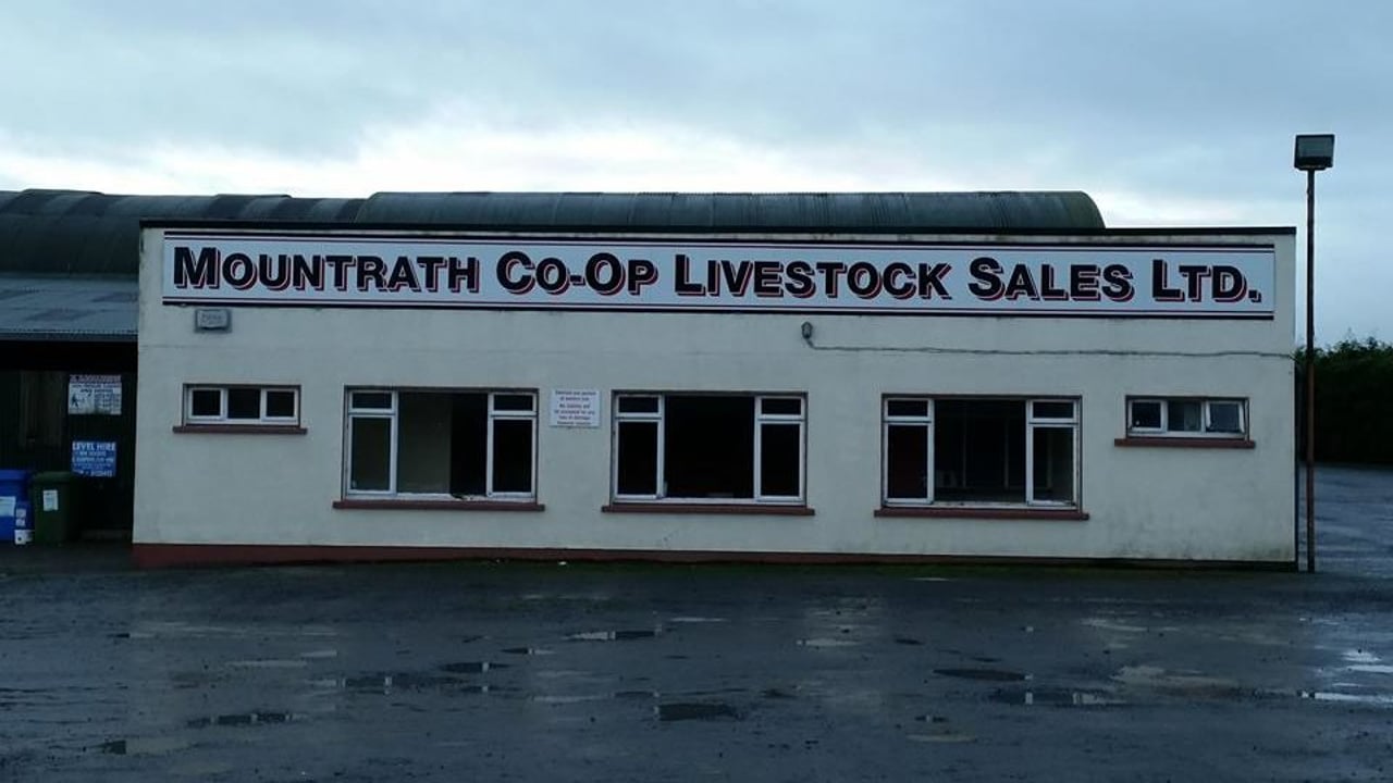 Mountrath livestock mart clas been closed since 2019 Image source: Mountrath Mart Facebook page