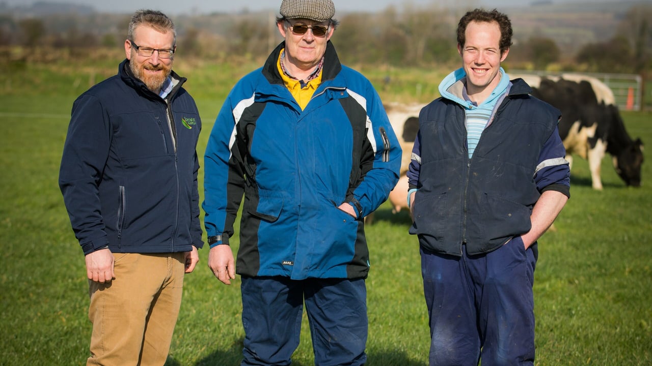 L-R: Michael Davey, Specialist Nutrition; Matt Larkin; and Patrick Larkin, farming in Co. Wexford