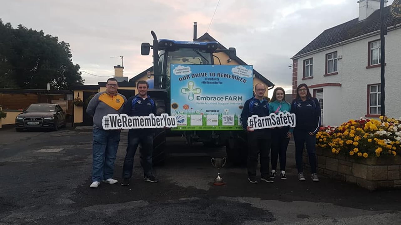 Members of Laois Macra and Camross Macra during last year's Embrace FARM 'Drive to Remember' initiative