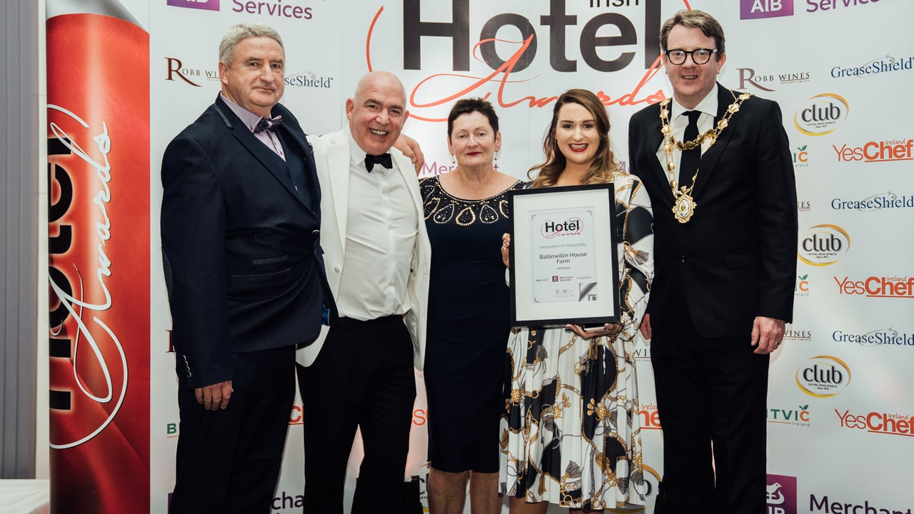 Cork farming couple receive innovation in hospitality gong