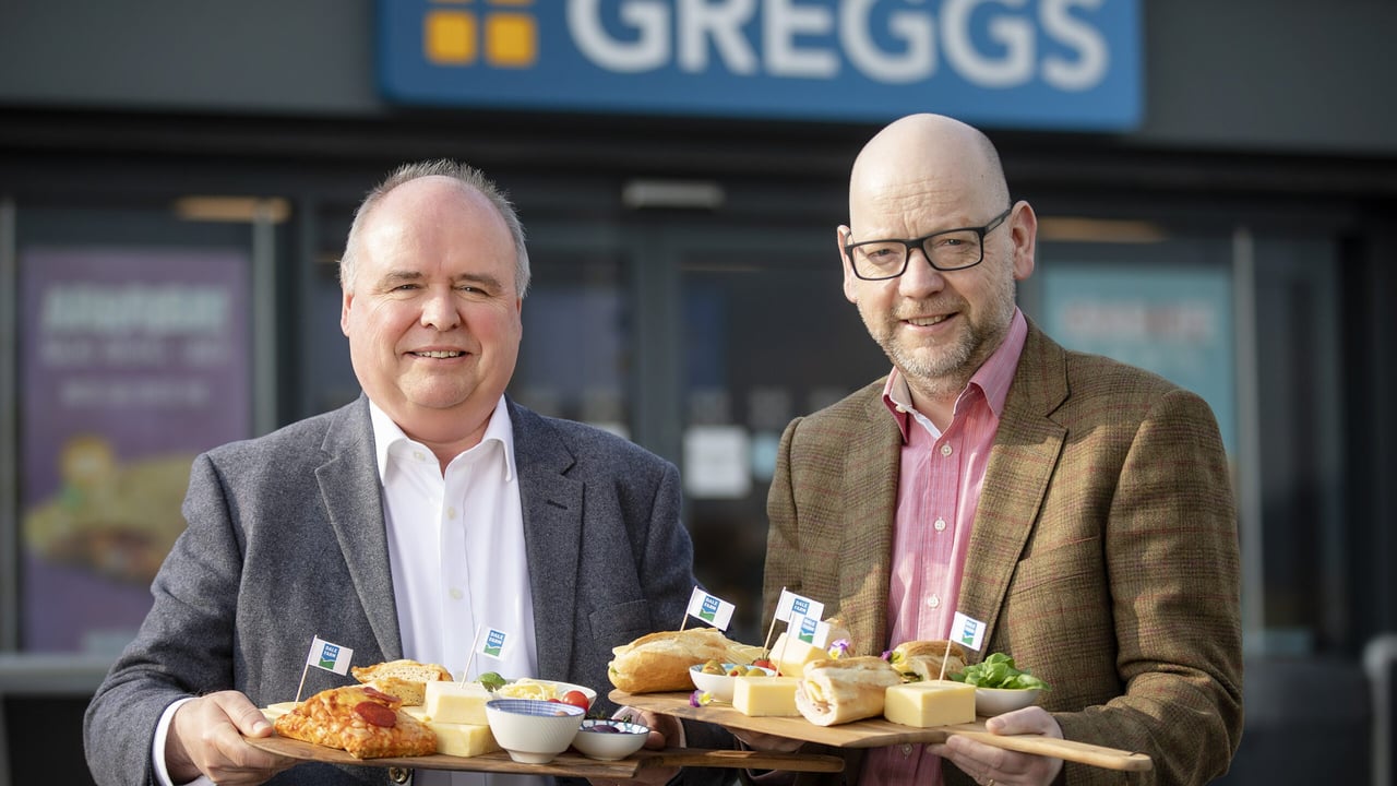 L-R: Alan Honeyman, head of procurement, Greggs; and Stephen Cameron, group commercial director, Dale Farm