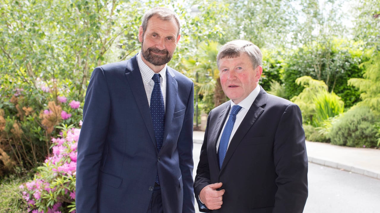 L-R: ICOS president Jerry Long; and James O’Donnell, vice-president of ICOS. Image source: Alf Harvey