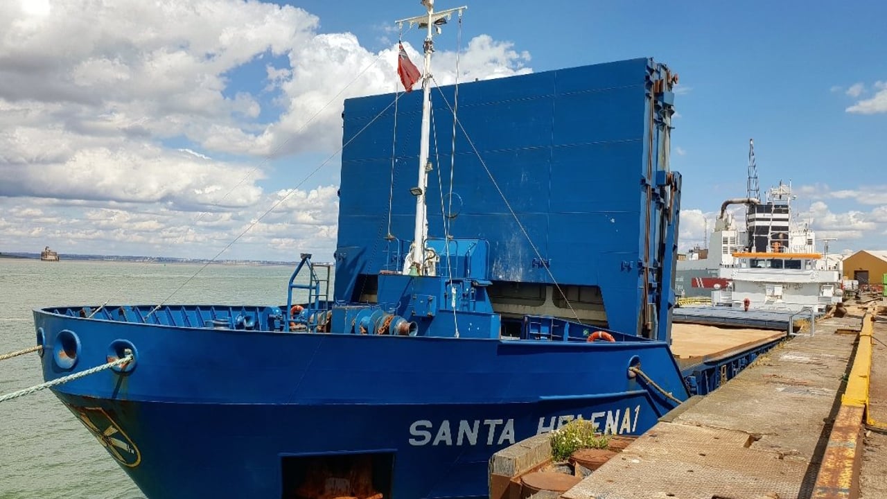The image above shows  3,300t of milling wheat  being loaded in Kent, UK, this week. The wheat was destined for Belfast. Image source: @KatieeIreland