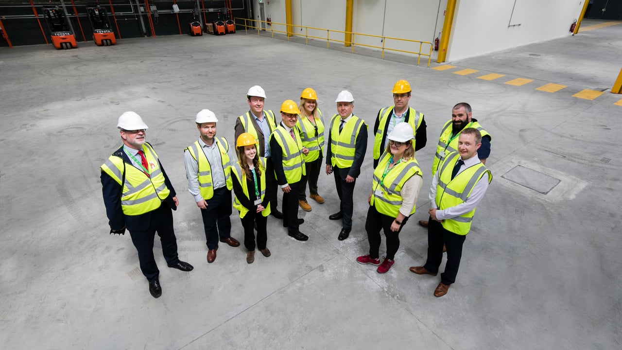 Minister Creed at Dublin Port. Image source: Chris Bellew, Fennell Photograpy