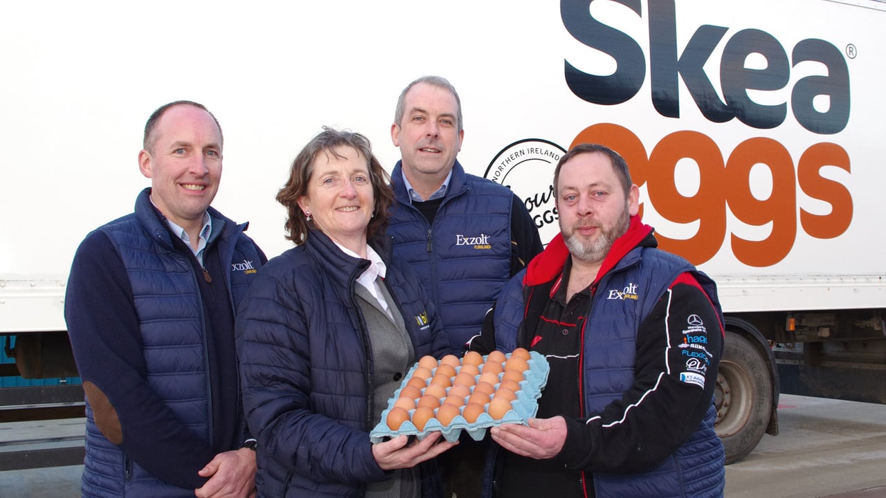 L-R: Harold Richmond, Skea Eggs; Maureen Prendergast, MSD Animal Health; Ian Stewart, Parklands Veterinary Group; and Colin Moore