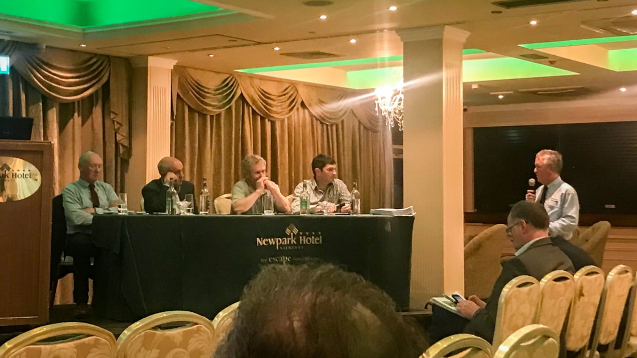 L-R: James Murphy (IFA); Sean Power; Brian Blackmore; James Madigan; and Terry Carroll (Teagasc)