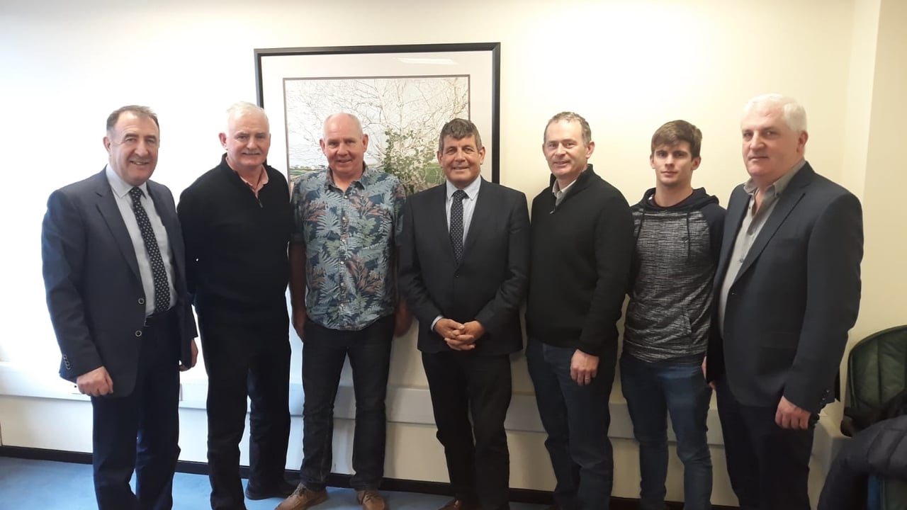 Minister of State Andrew Doyle (centre) with representatives of the FCI