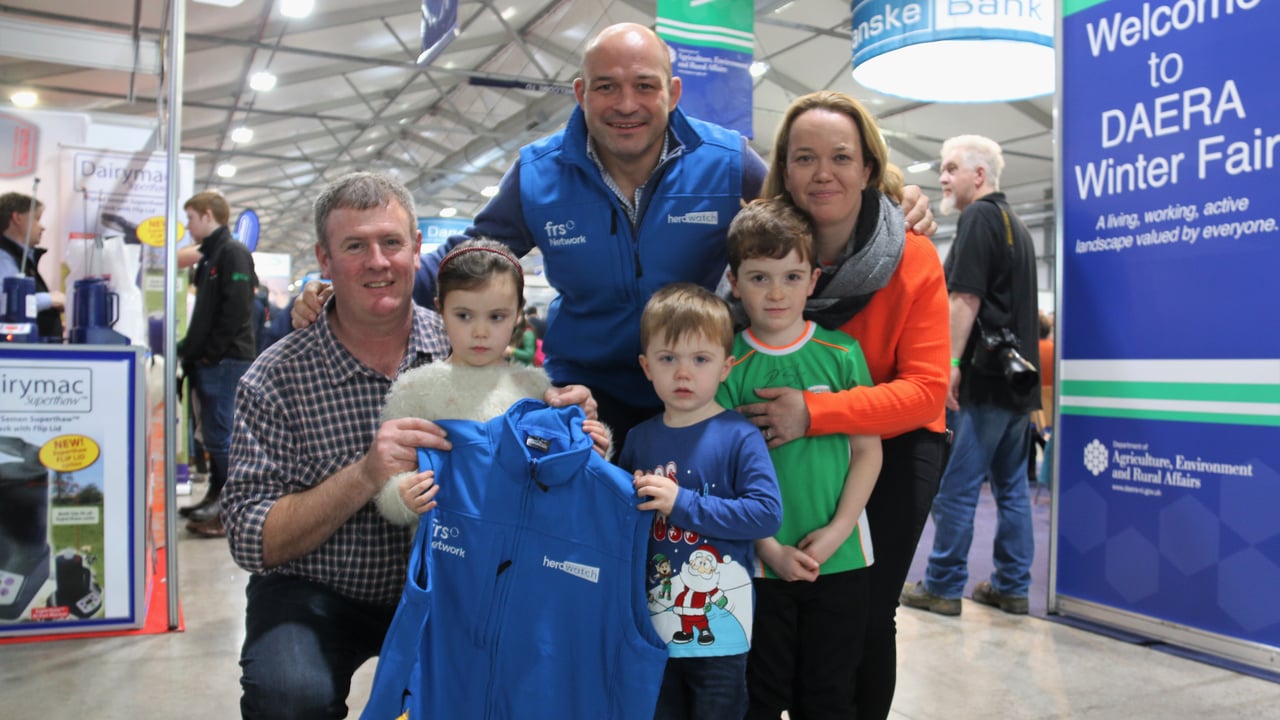 Rory Best meets fans at the Winter Fair...on the way to a South African rugby summit