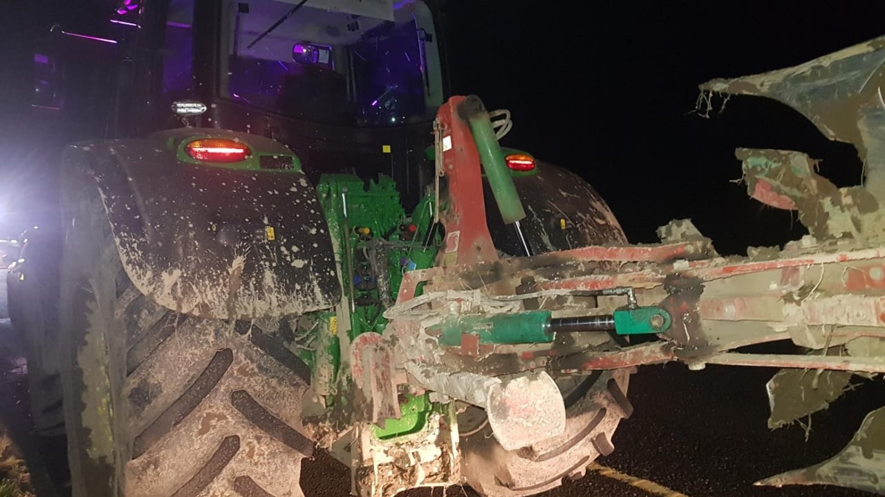 Motorway tractor driver arrested following Garda check