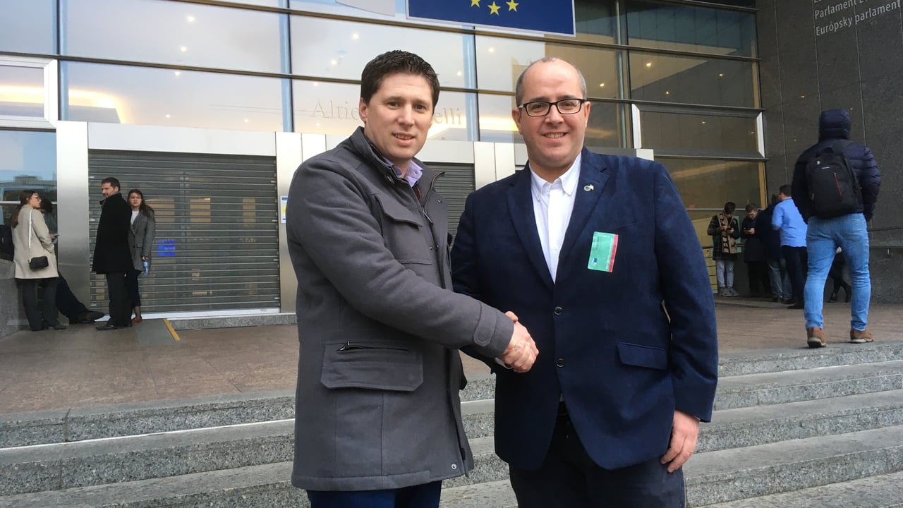 L-R: Matt Carthy TD; and Chris MacManus MEP