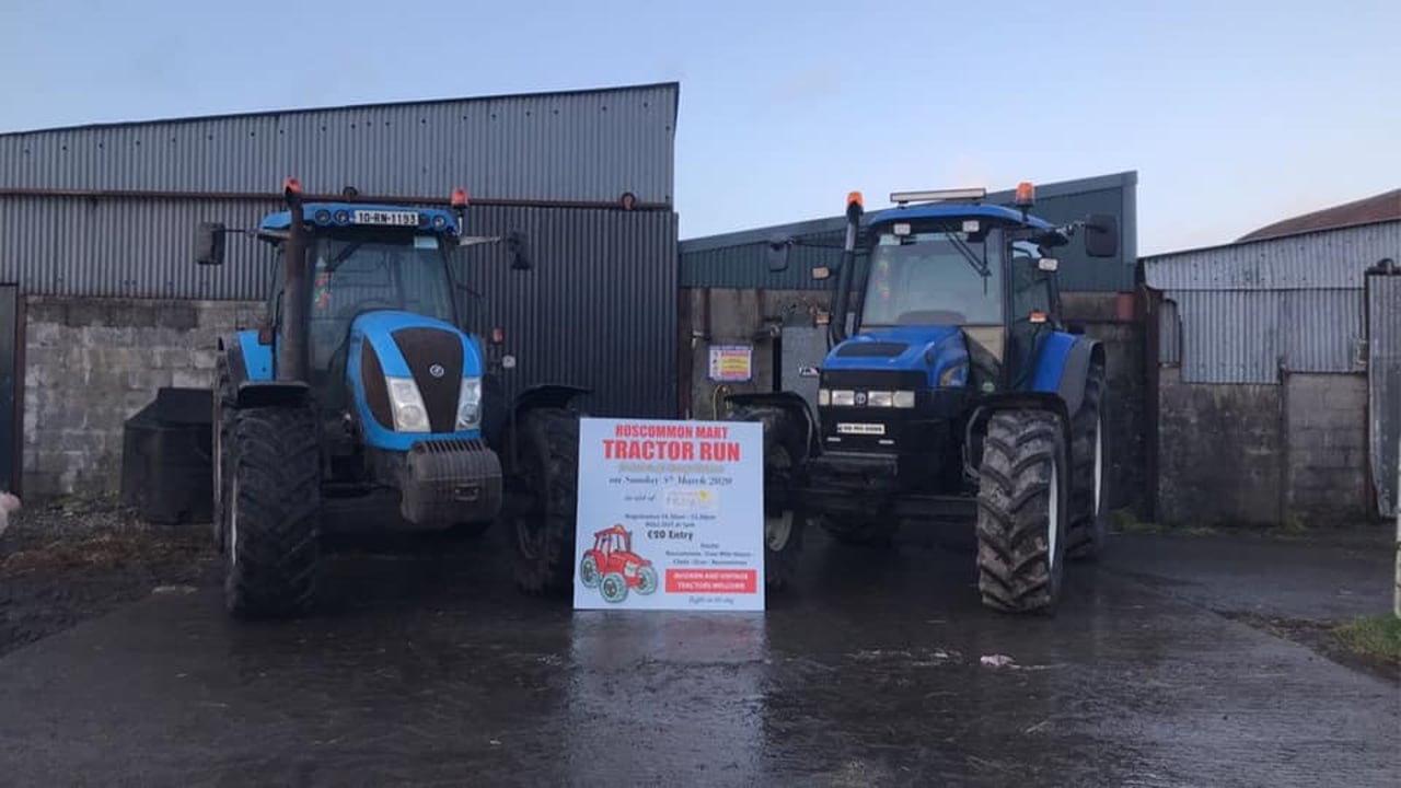 Image source: Roscommon Mart Tractor Run Facebook