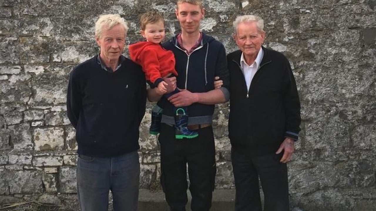 Four generations of the Connells: Joe; Jimi; Michael; and Michael Snr