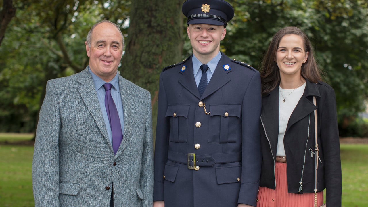 Service of Remembrance 2019 outside Corpus Christi Church with Eddie Flood, kidney transplant recipient from Killucan; his son Garda Andrew; with his girlfriend Karen Creamer