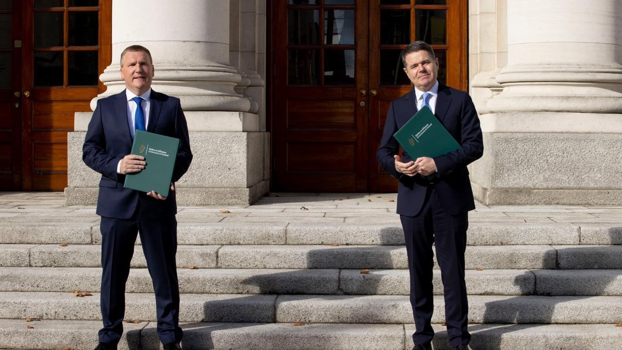 Ministers Michael McGrath and Paschal Donohoe