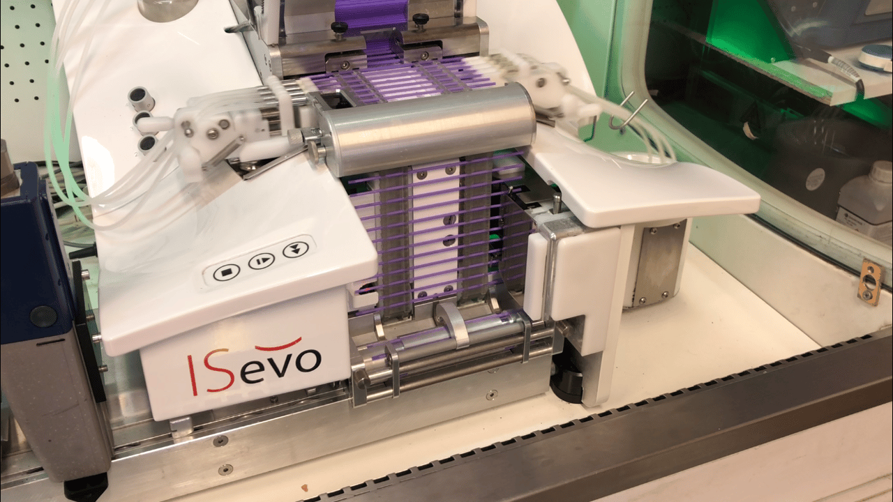 AI straws being filled with samples