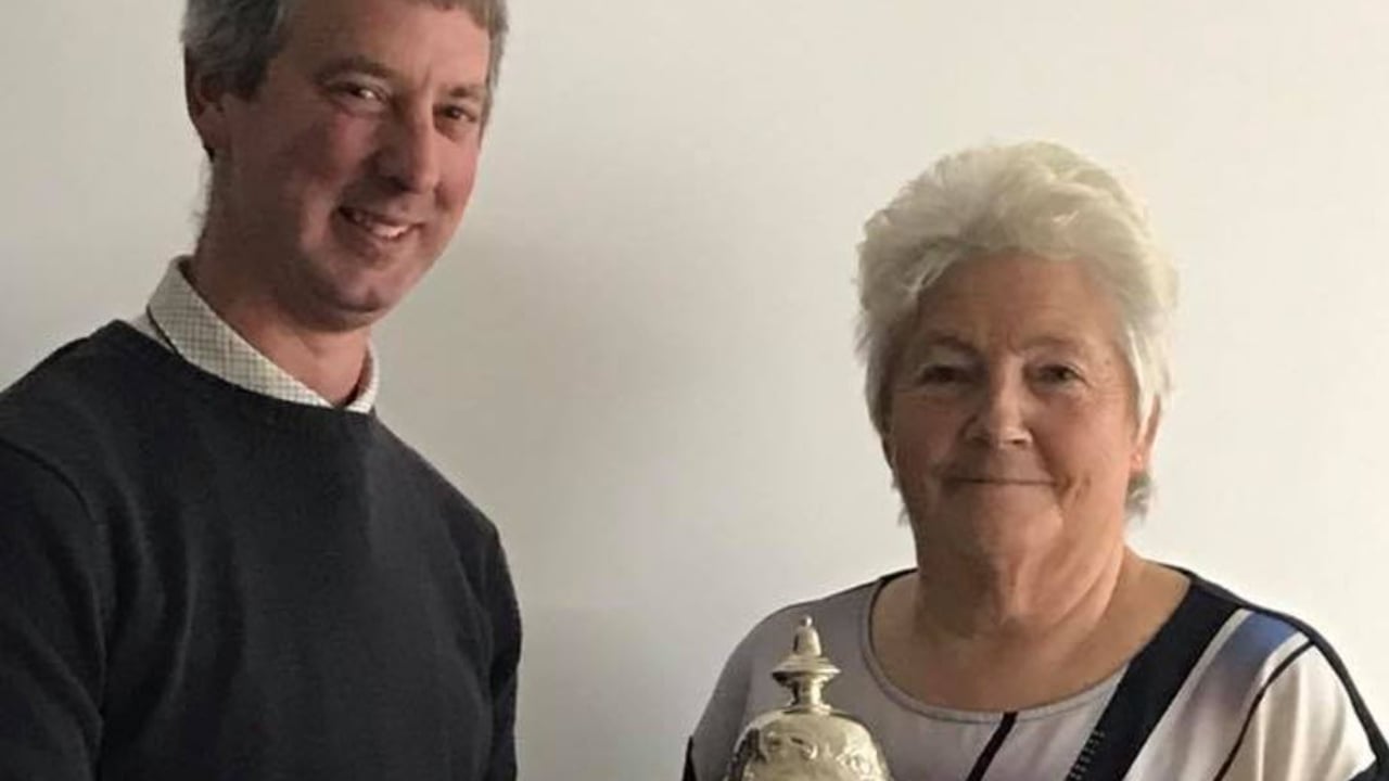 Gavin Stockdale pictured in 2018 winning the British Friesian herd competition. Image source: British Friesian Breeders Club