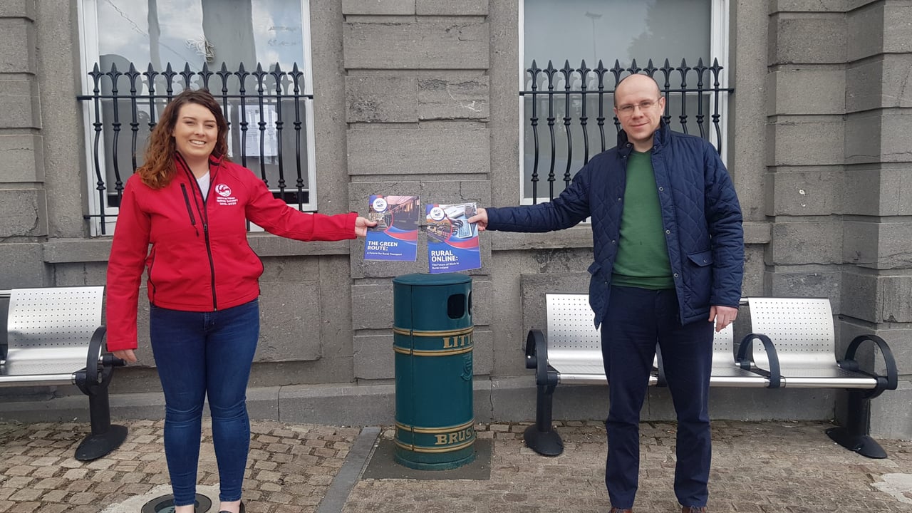 Macra Leinster vice-president Claire Gough with Meath East TD Darren O'Rourke 