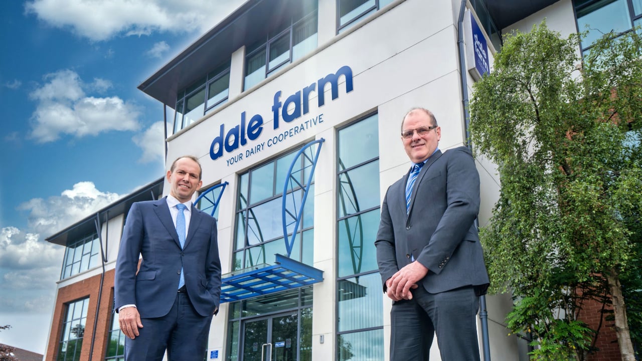 Dale Farm group chief executive Nick Whelan and chairman Fred Allen 