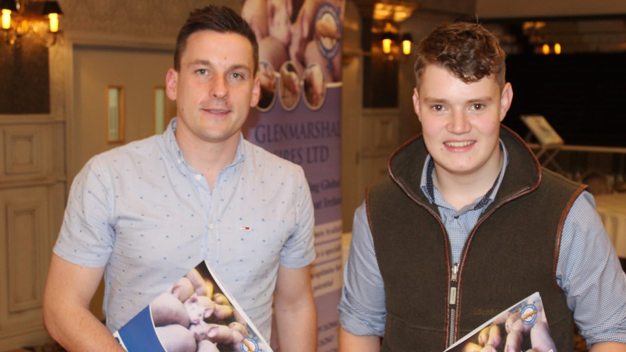 Makeway Ltd's Martin Sweeney (left) with Luke Milligan from Tandragee in Co. Armagh 