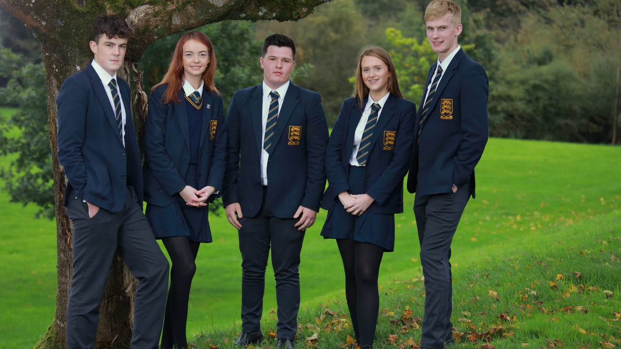 The 2020 ABP Angus Youth Challenge award winning team for 2020: Omagh Academy's Allister Crawford, Jill Liggett, Joshua Keys, Tori Robson and James Fleming  