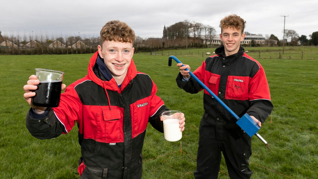 Students Dylan Treacy and Sean Allen from Roscommon Community College. Image source: Fennell Photography