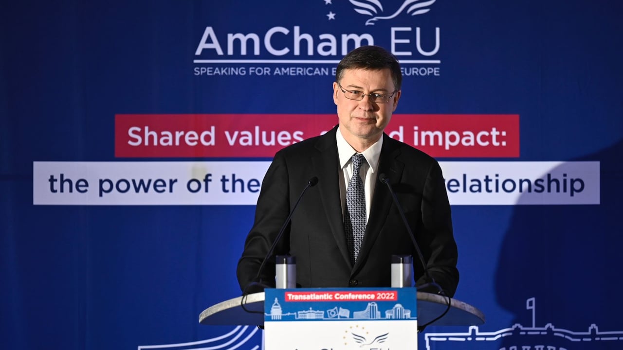 Executive vice-president of the European Commission and European Commissioner for Trade, Valdis Dombrovskis. Image: Twitter