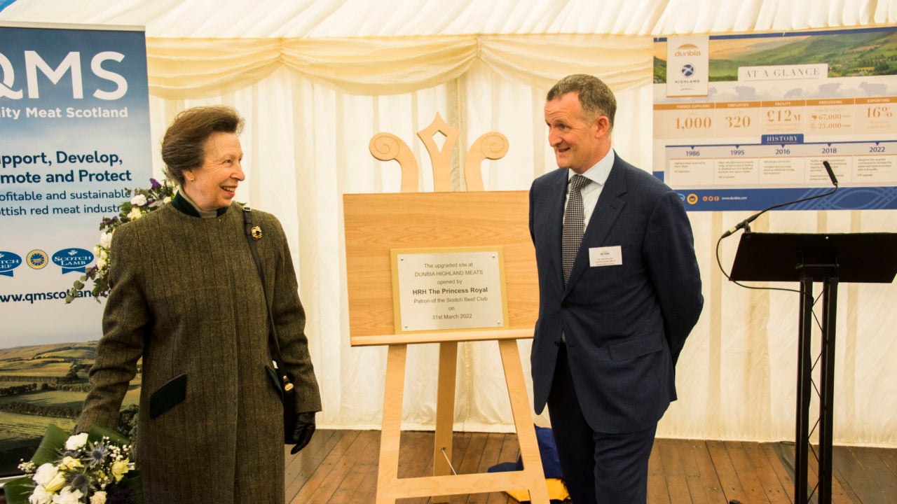 rincess Royal and Dawn Meats CEO Niall Browne. Photo: Alan Richardson