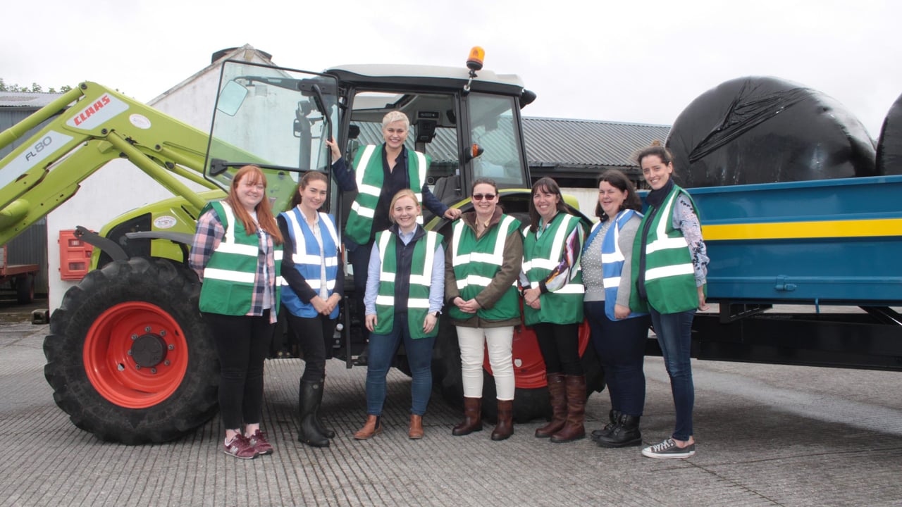 Pictured at the launch of the new Teagasc QQI Level 5 Farm Safety and Assurance module, MEP Maria Walsh along with Teagasc Head of Education, Dr. AnneMarie Butler and course participants from Mountbellew Agricultural College