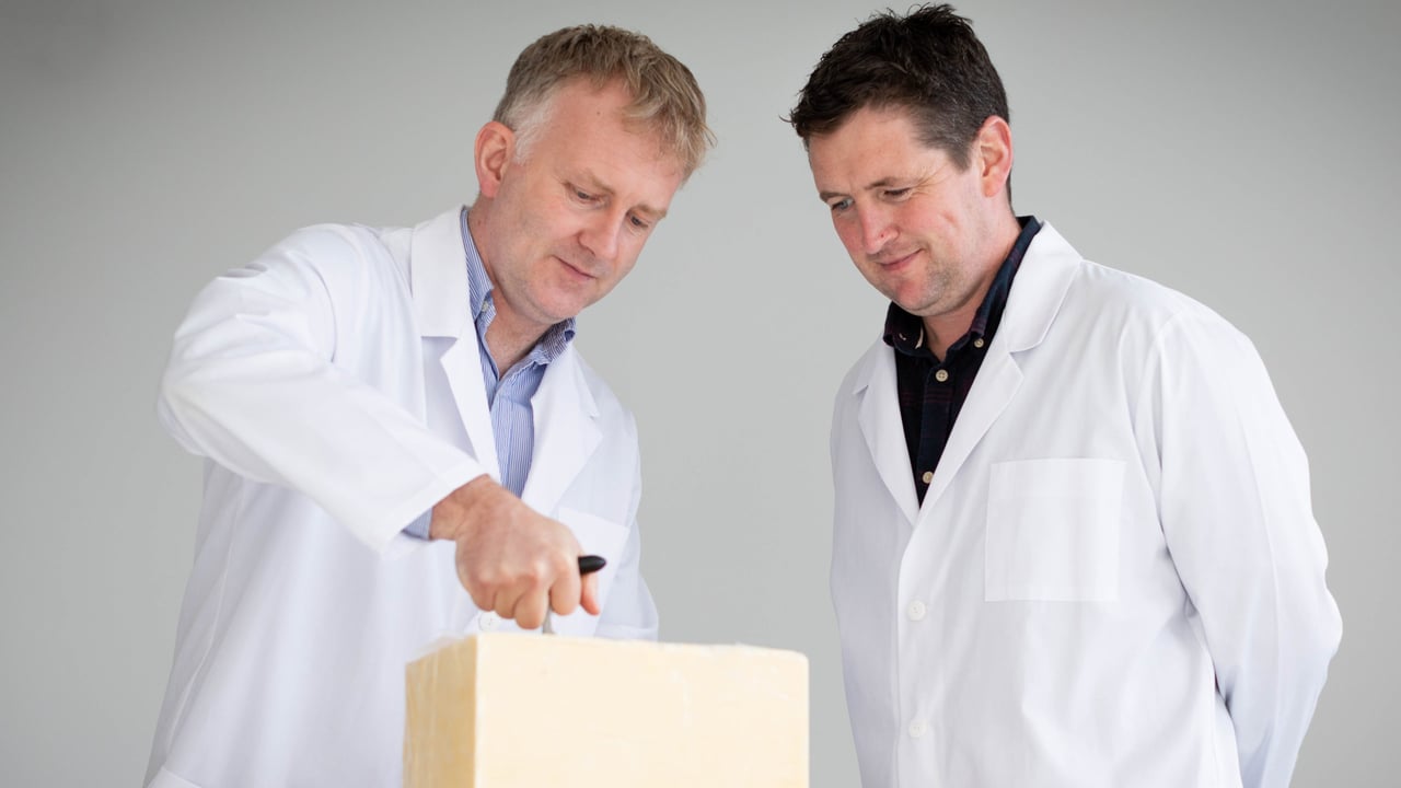 Carbery Cheese-Graders Michael Cahill and Seamus Corkery