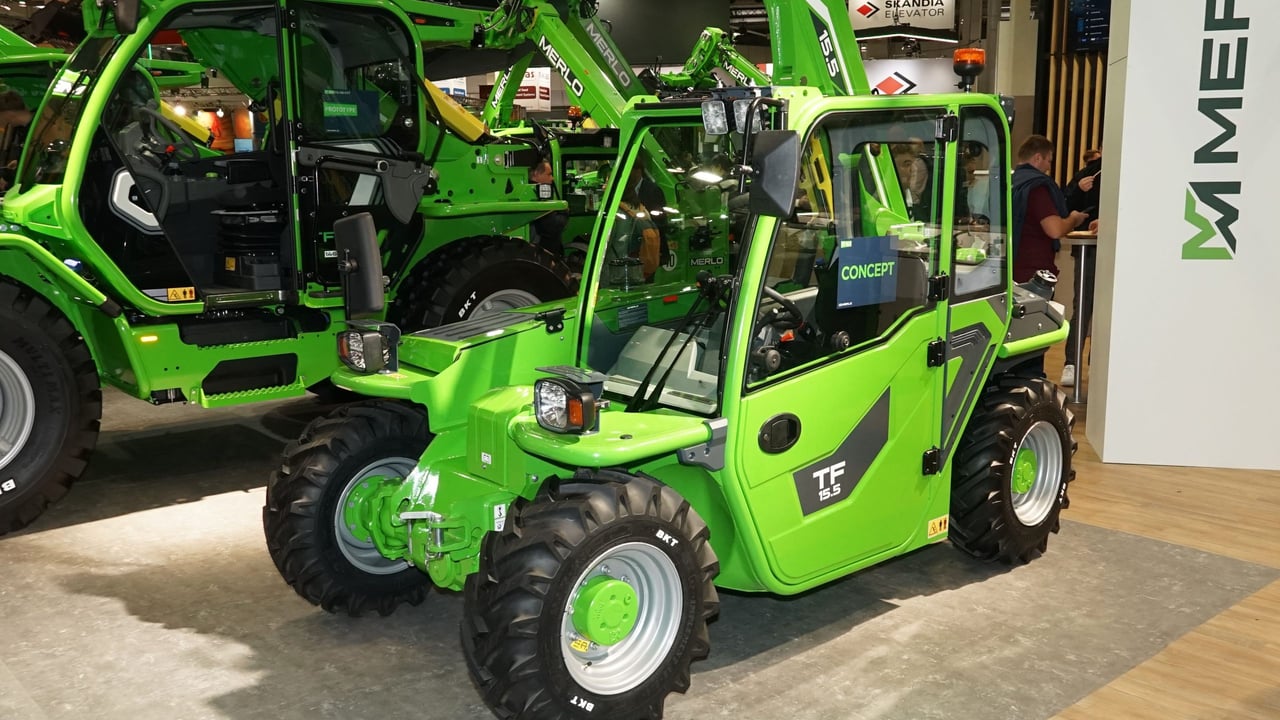 The Merlo TF15.5 is still considered a concept machine by the company